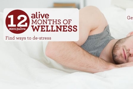 #2013alive: Hit Snooze to De-Stress!
