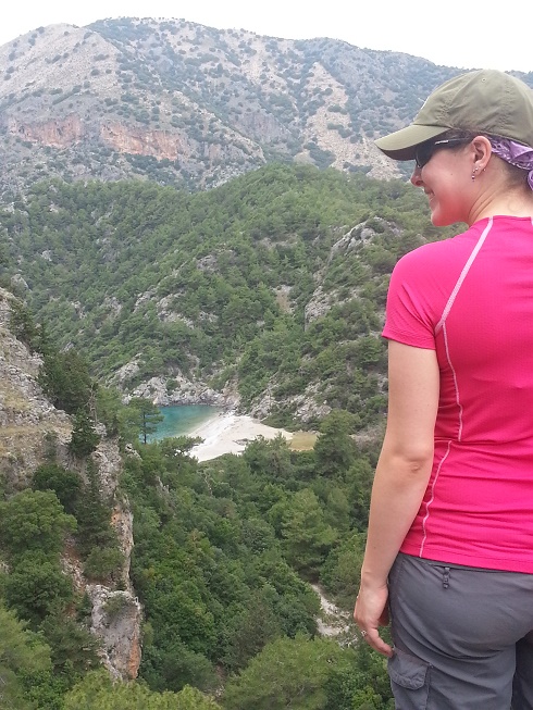 Erica on the Mediterranean Delights Fitness Voyage with Go Girl Travel Network