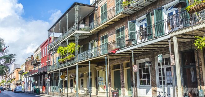 Historic Building In The French Quarter, New Orleans
