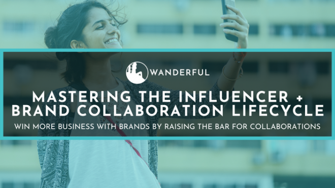 Course banner - Mastering the Influencer + Brand Collaboration Lifecycle course from Netanya Trimboli with Wanderful