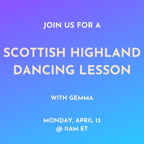 Scottish highland dancing lesson with Gemma and Wanderful