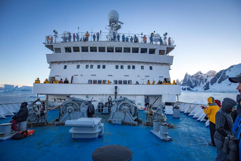 Antarctica travel option - Ocean Endeavour ship with Intrepid Travel and Wanderful