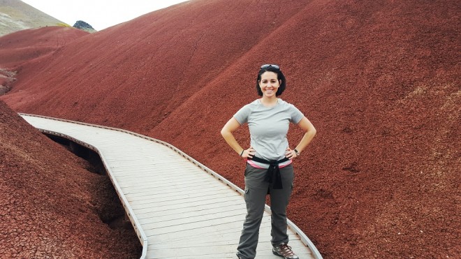 Beth Santos of Wanderful in the Painted Hills, Oregon