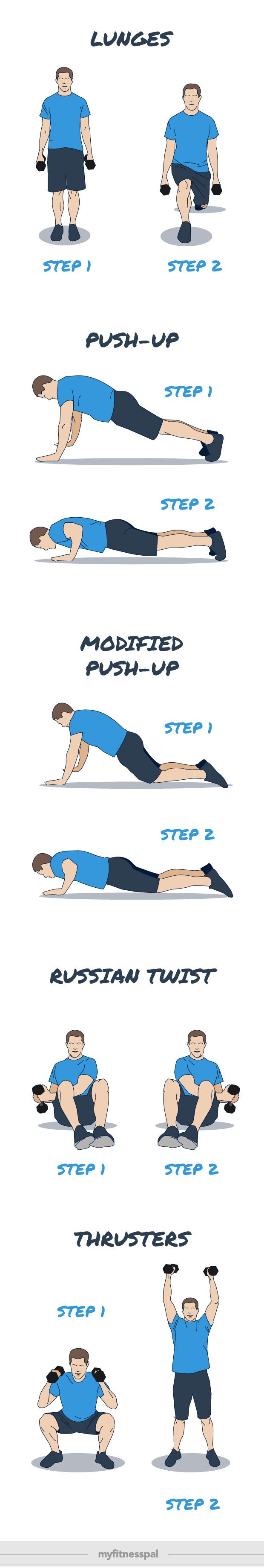 HIIT exercise illustrations